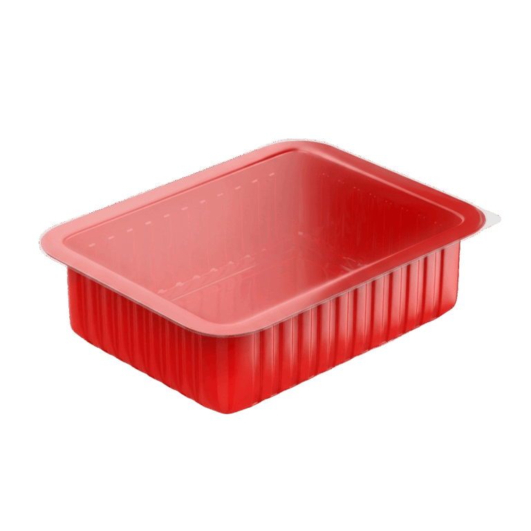 Contenedor Gastronorm de polipropileno sobre fondo transparente